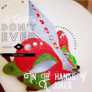 Jeweled Masquerade 💎 Harley Quinn Mask ❣